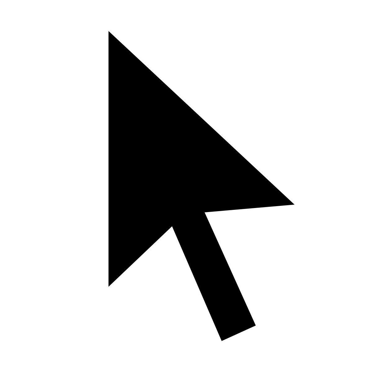 material filled style cursor icon