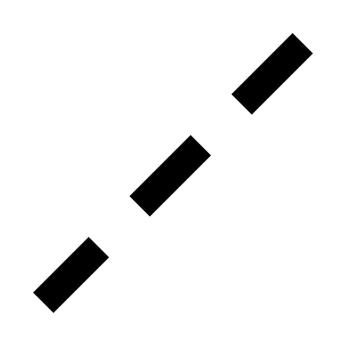 material filled style dashed line icon