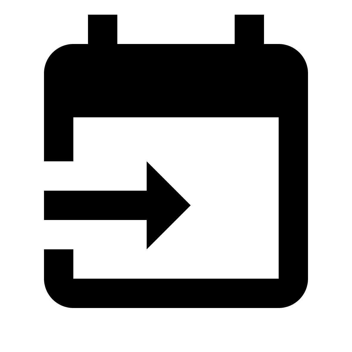 material filled style date to icon