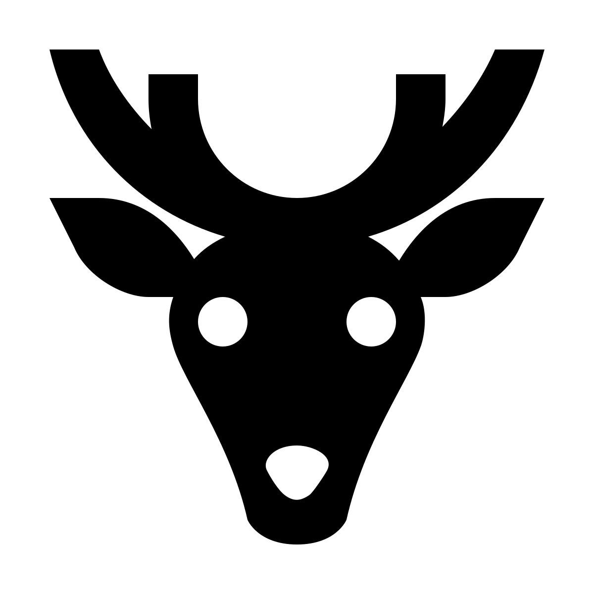 material filled style 鹿 icon