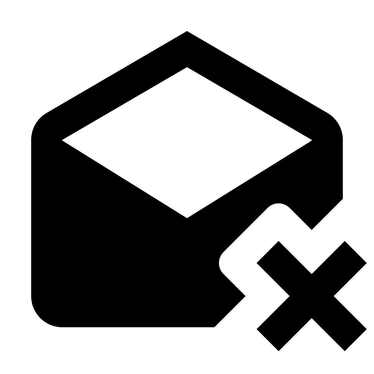 material filled style elimina open envelope icon