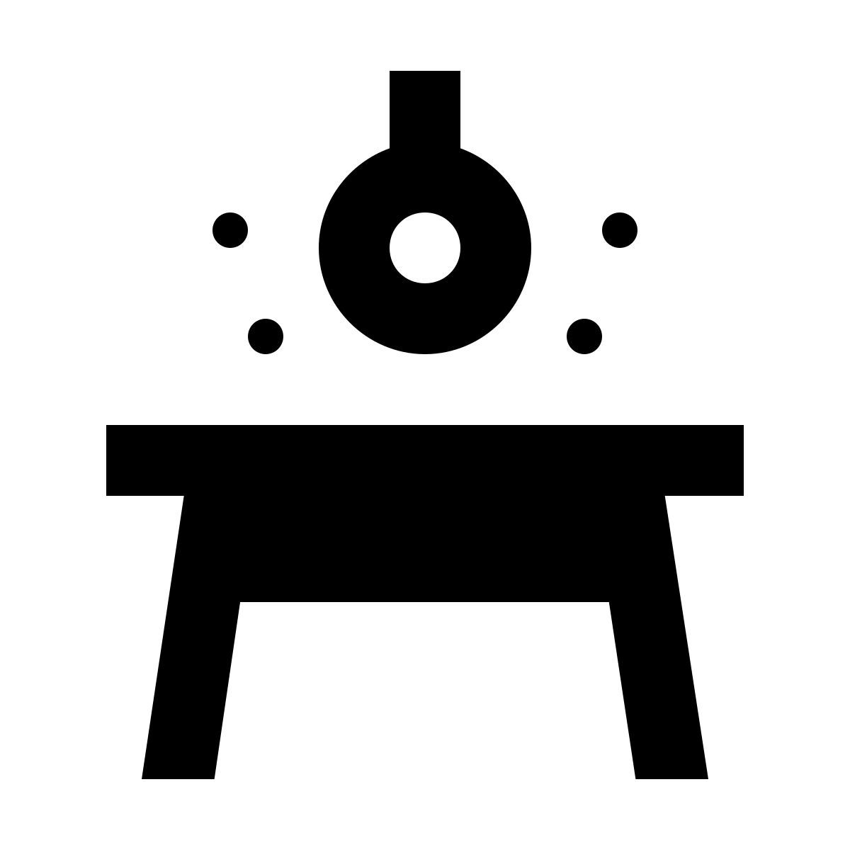 material filled style 다이닝 테이블 조명 icon