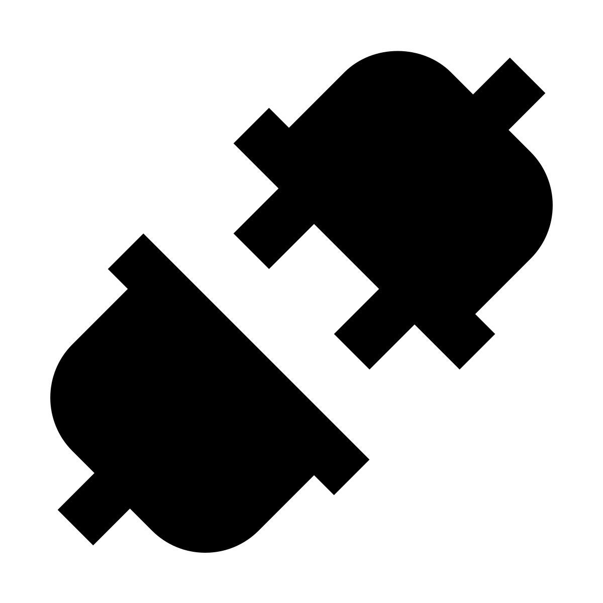 material filled style disconnected icon