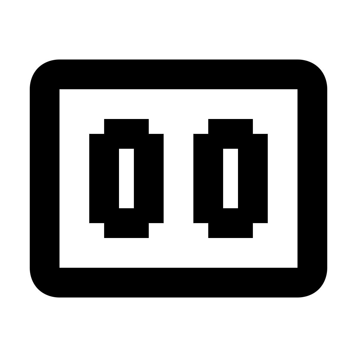 material filled style display icon