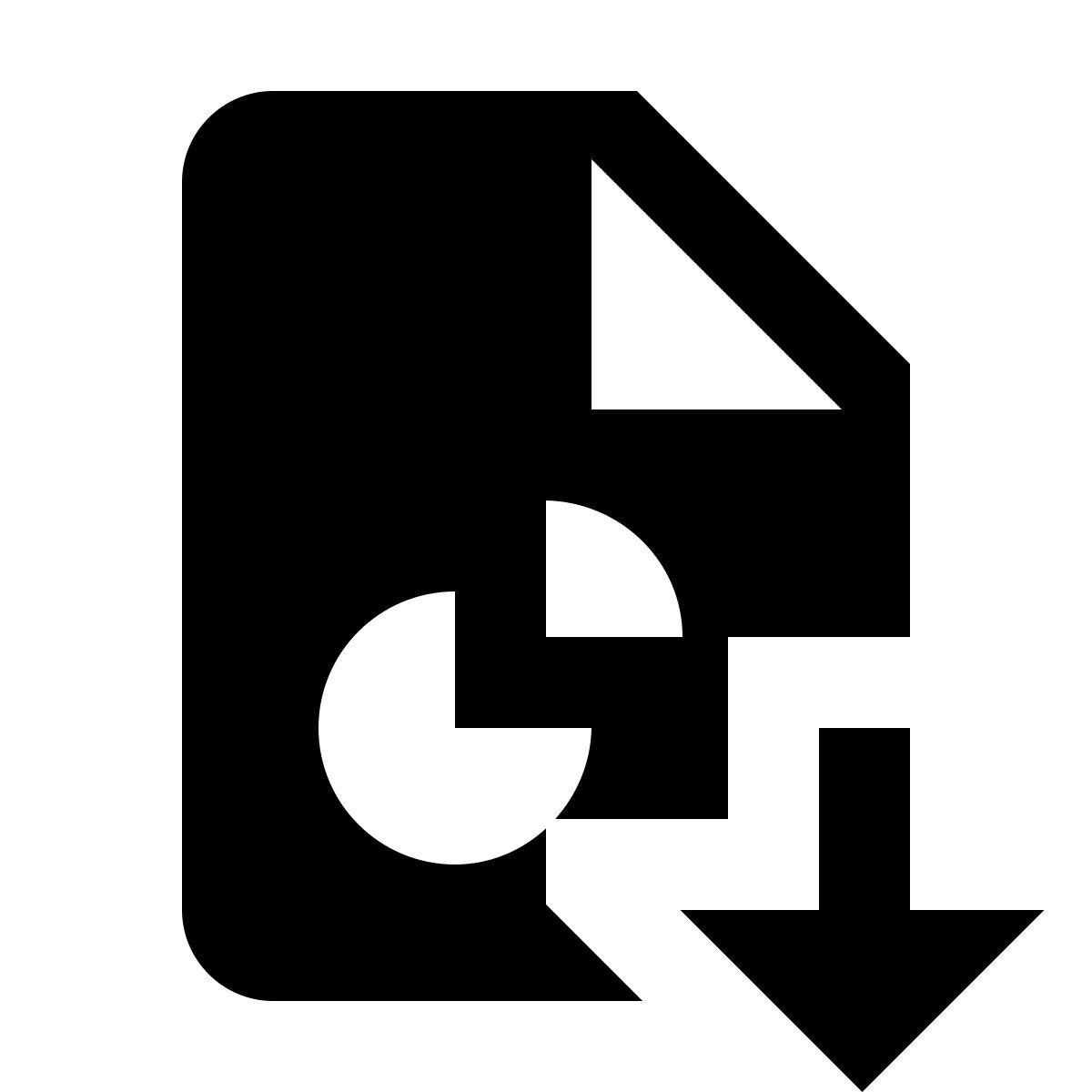 material filled style baixar relatório de gráfico de pizza icon