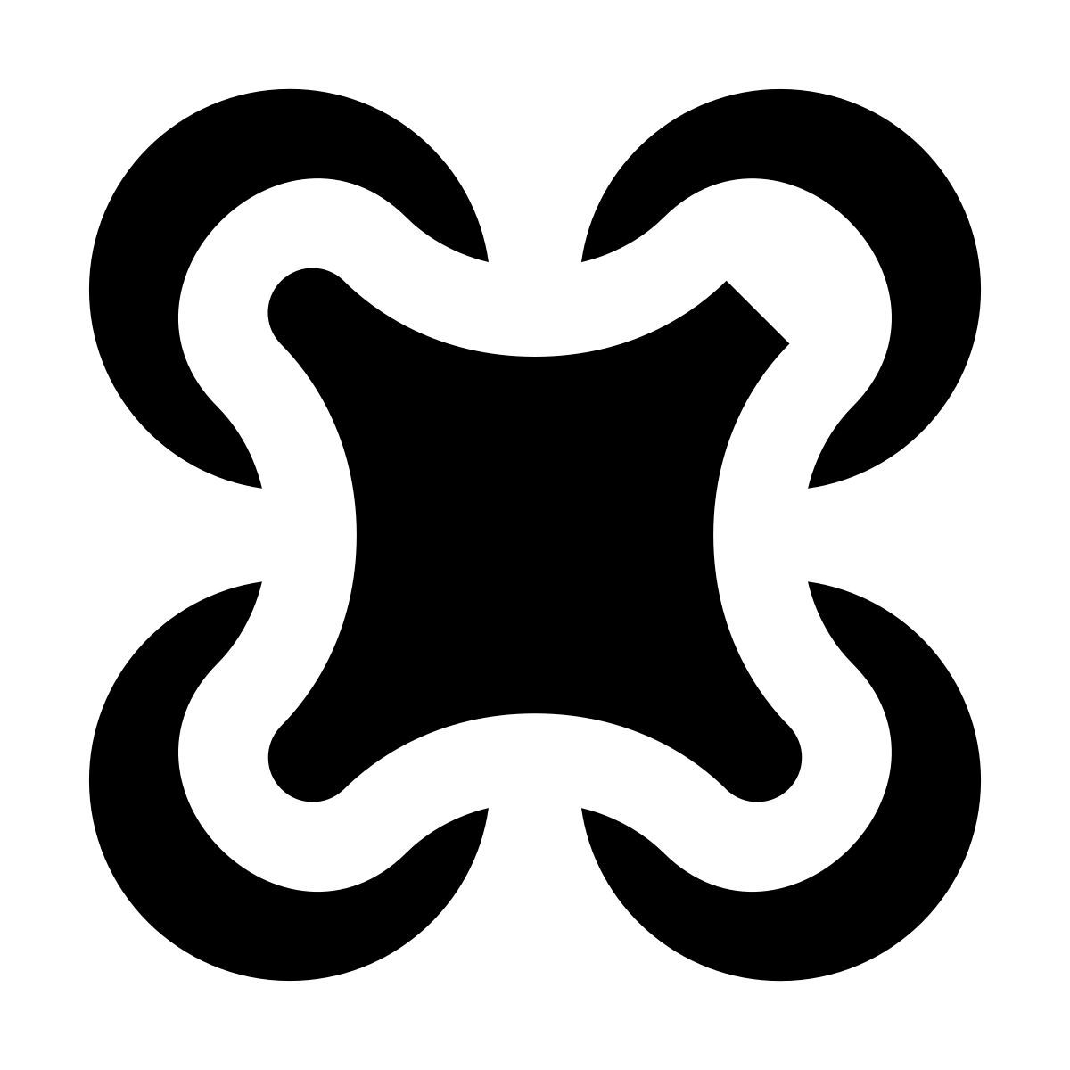 material filled style 无人机底视图 icon