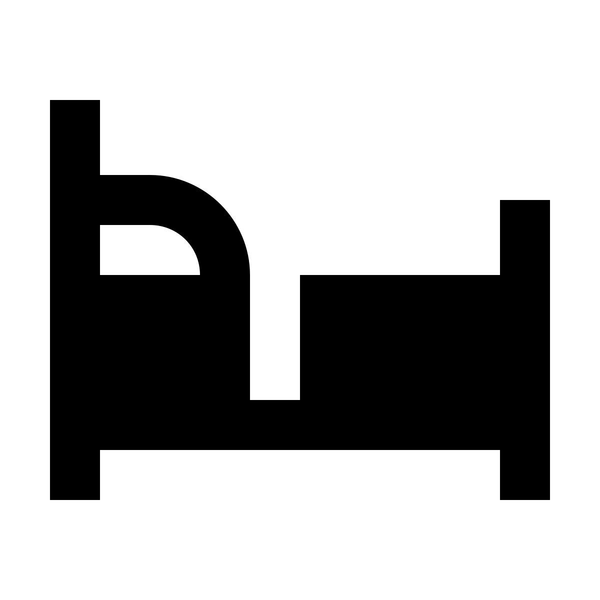 material filled style empty bed icon