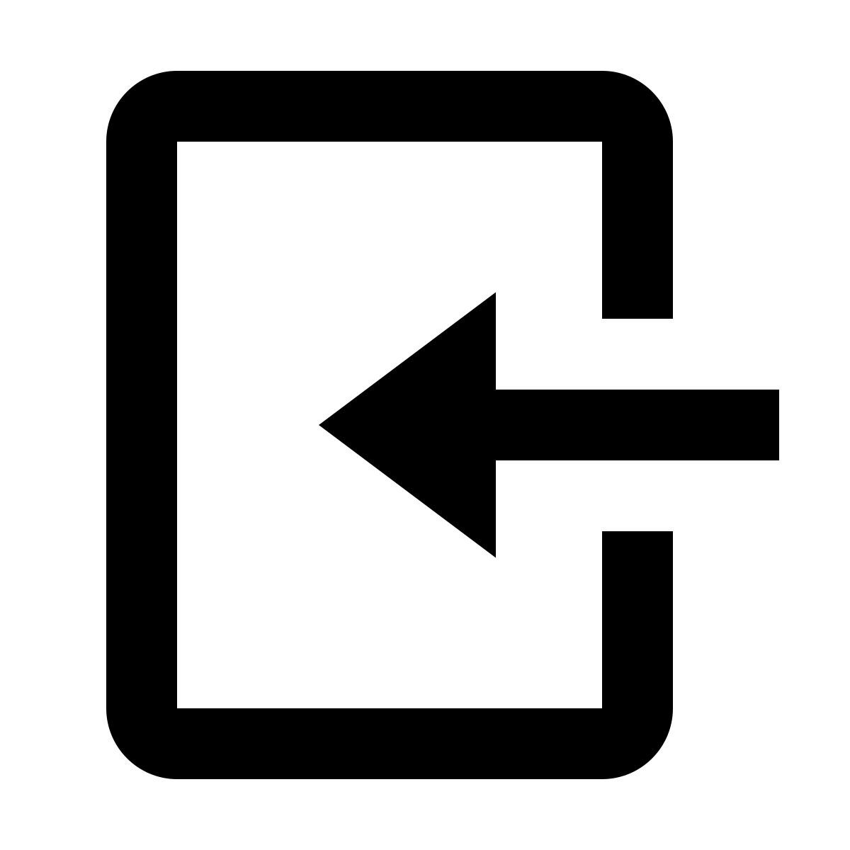 material filled style entry icon