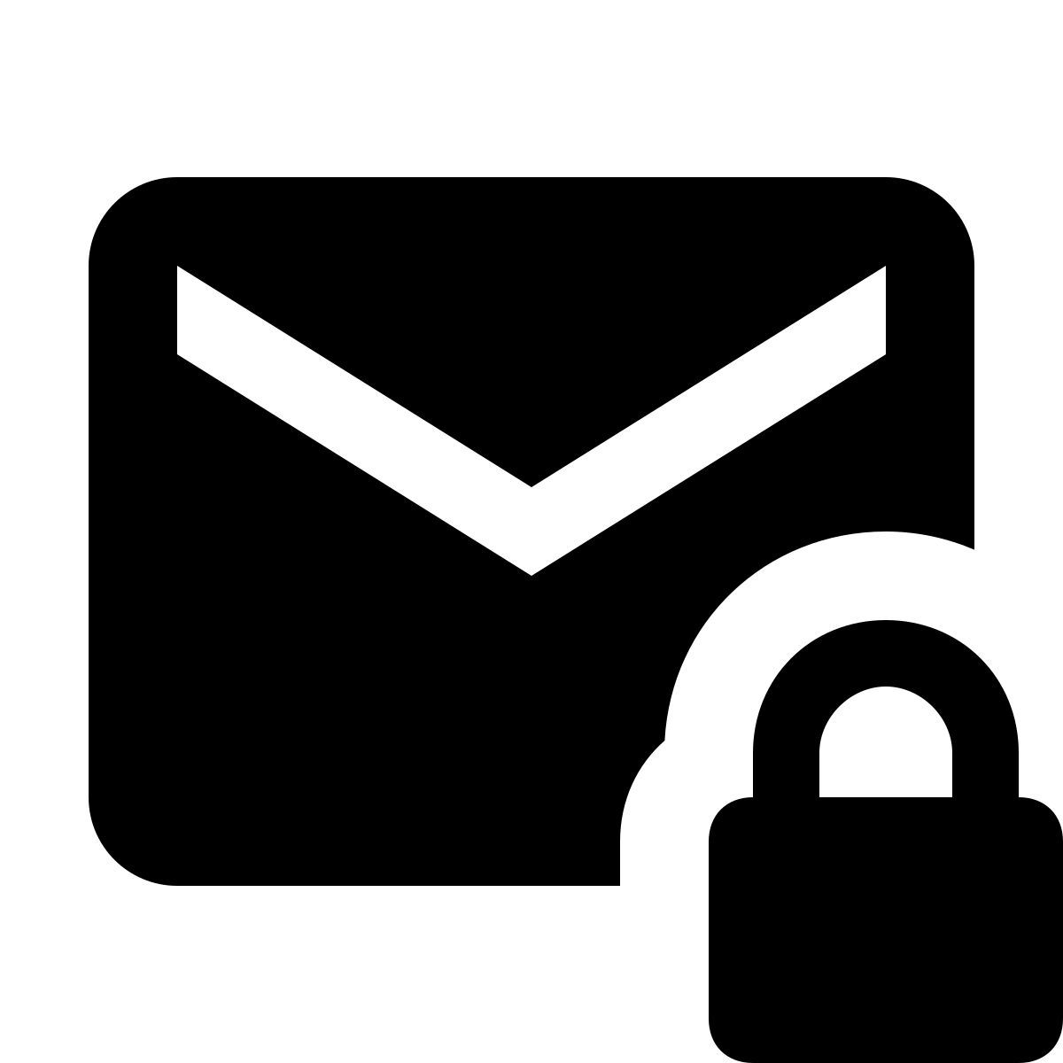 material filled style 信封安全 icon