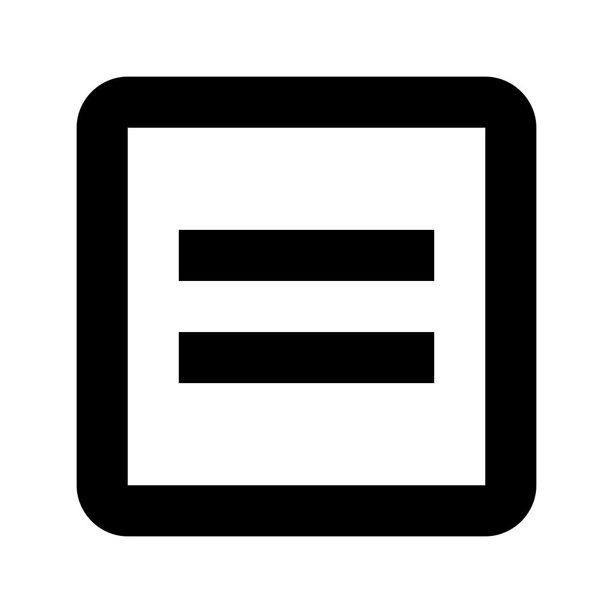 material filled style 等号 icon