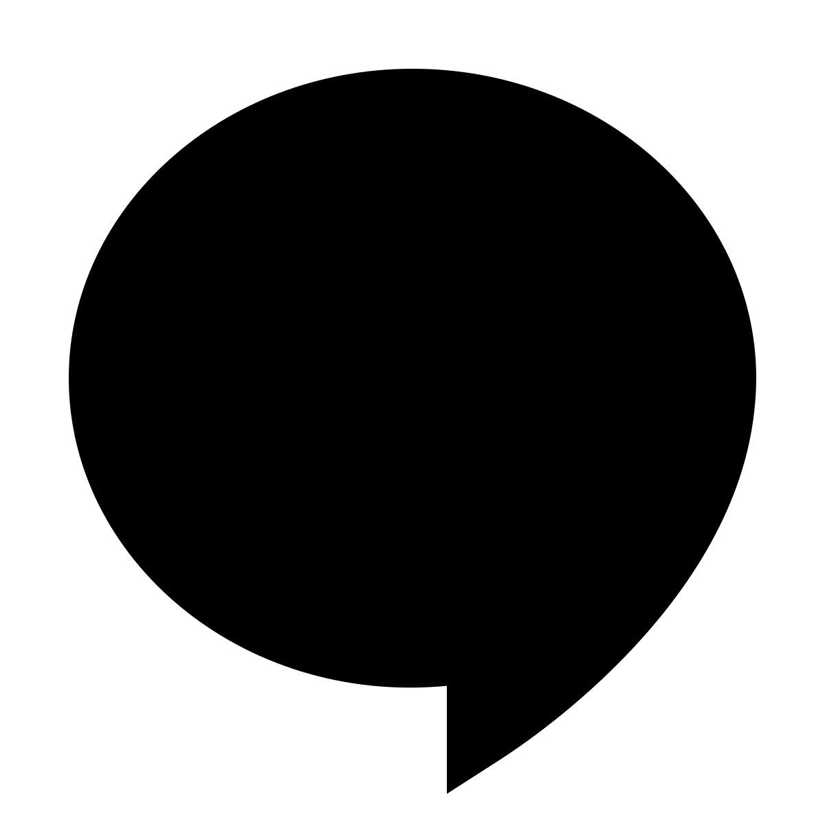 material filled style speech icon
