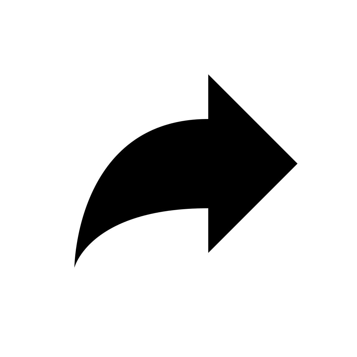 material filled style freccia avanti icon