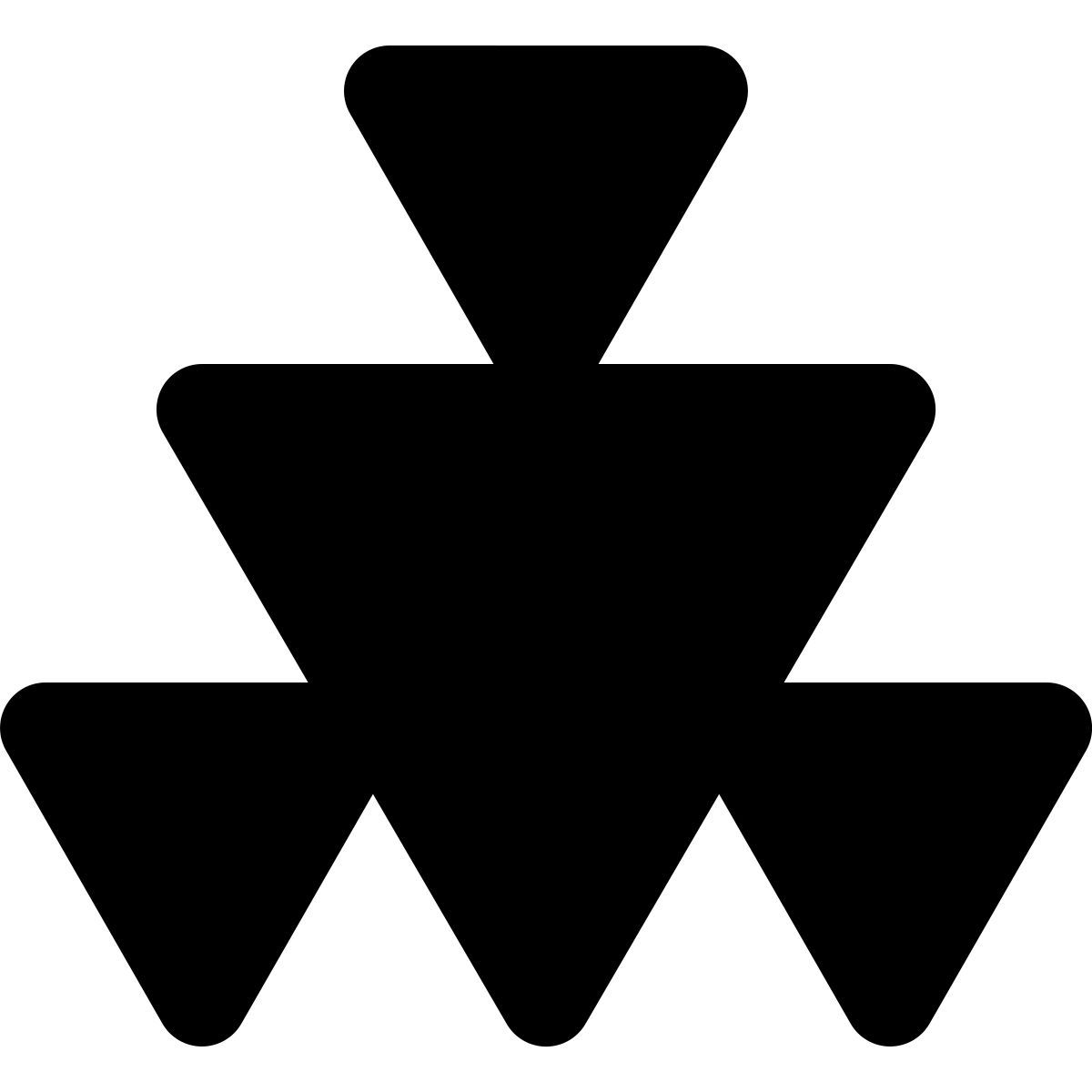 material filled style fractal icon