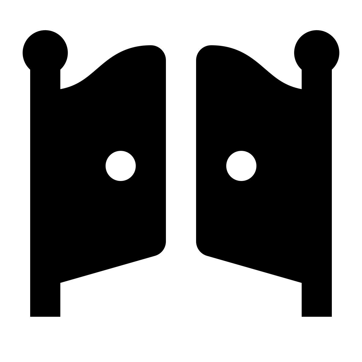 material filled style portão aberto icon