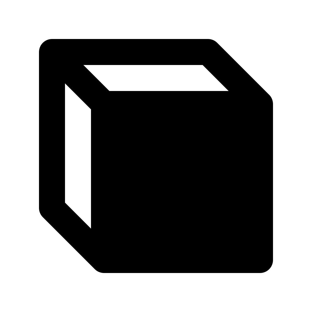 material filled style vista frontal icon