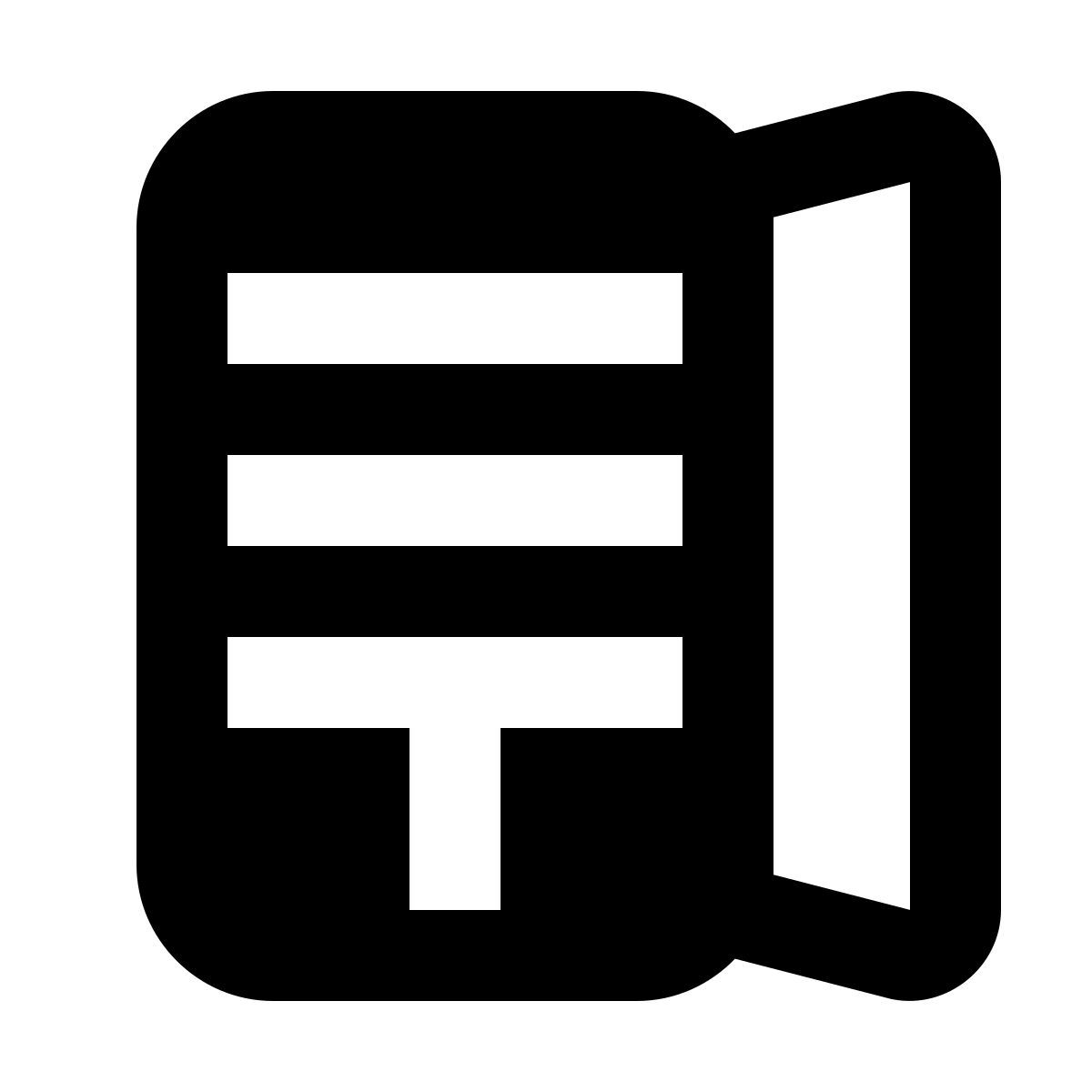 material filled style full fridge icon