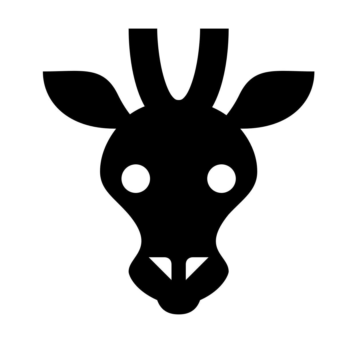 material filled style jirafa icon