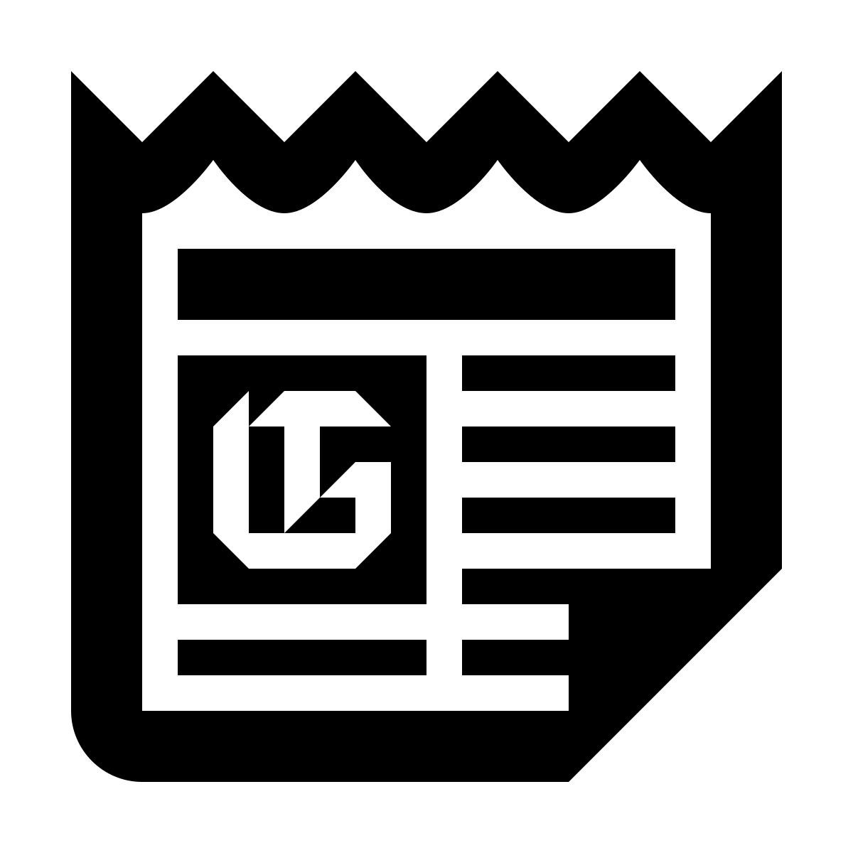 material filled style google news icon