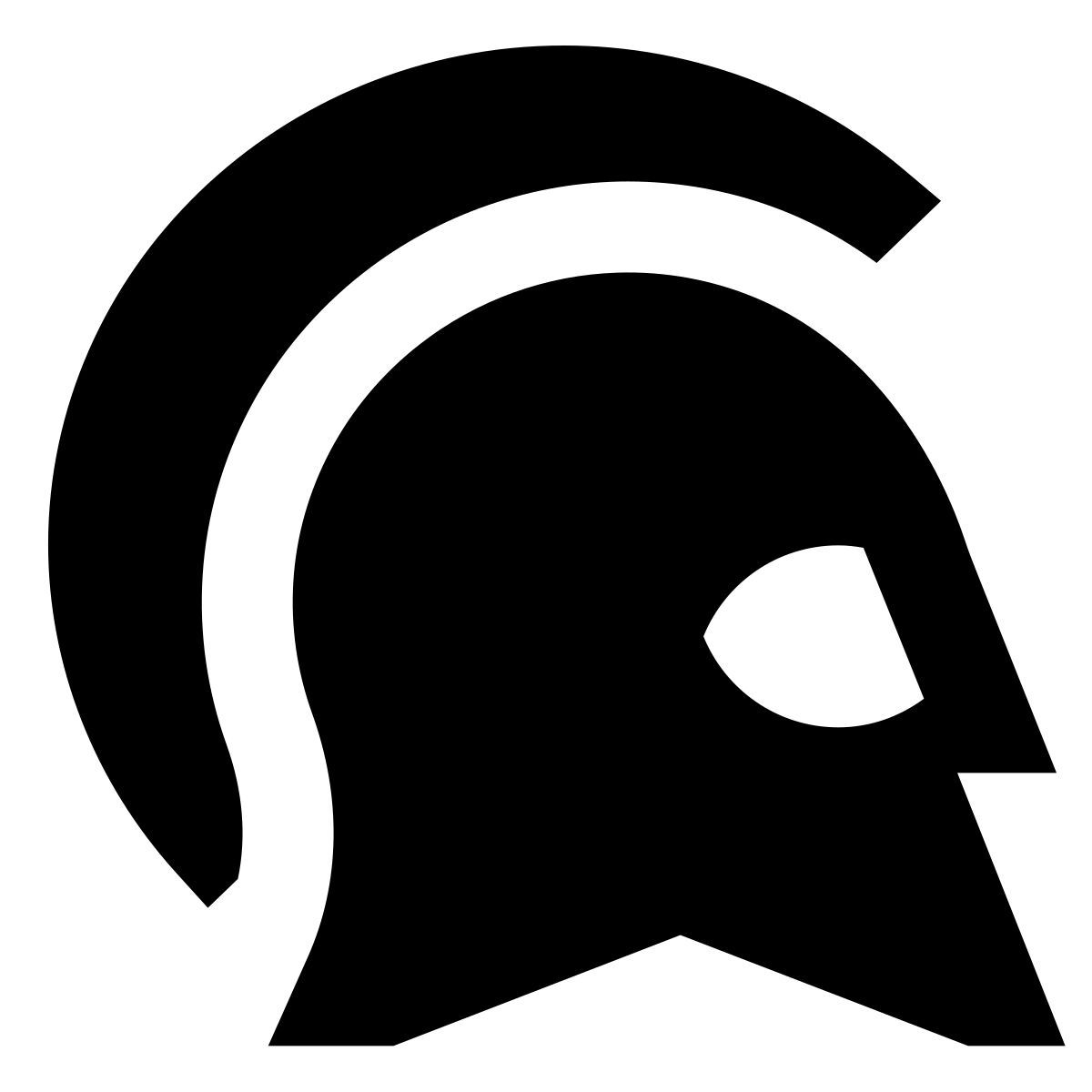 material filled style casco griego icon