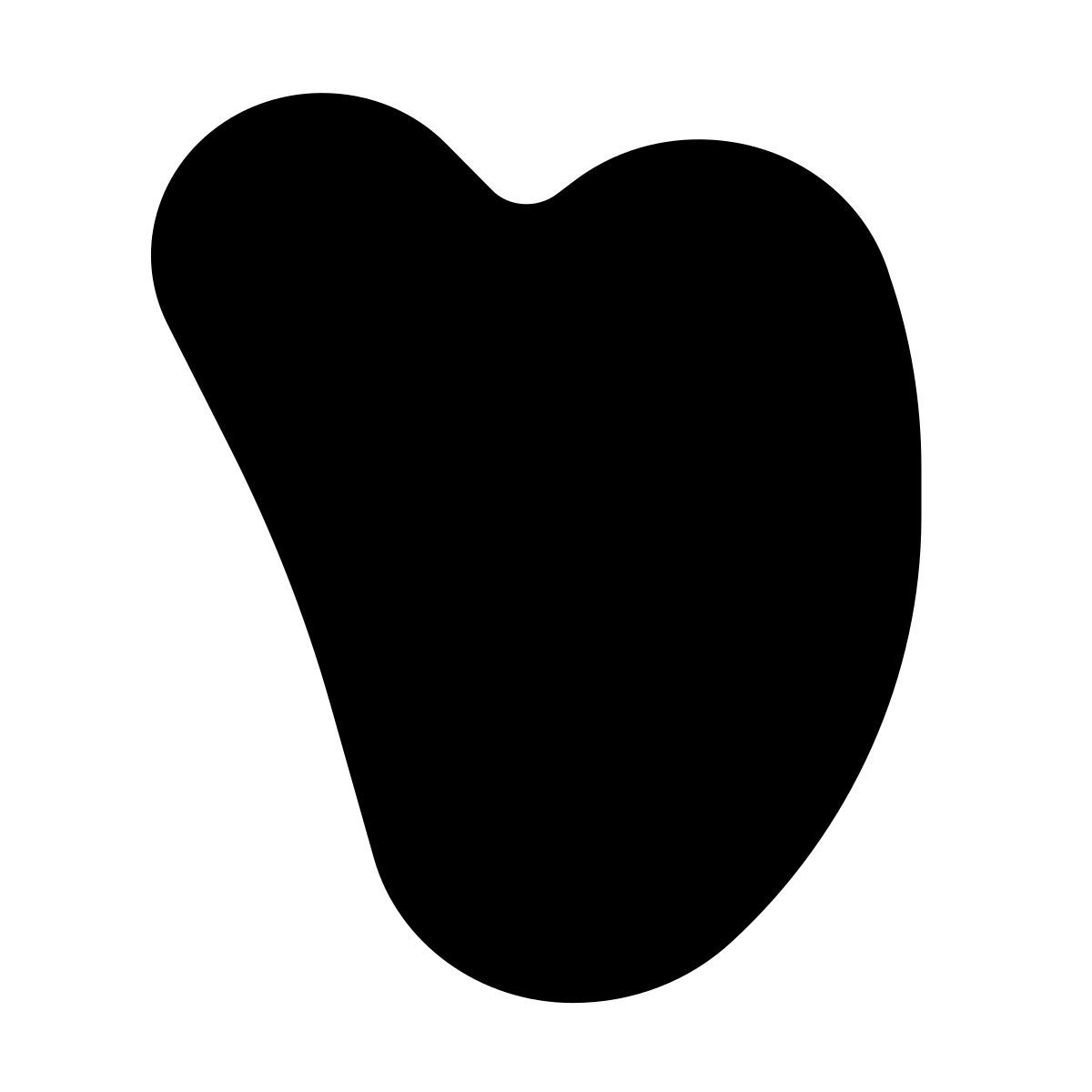 material filled style gua sha stein icon