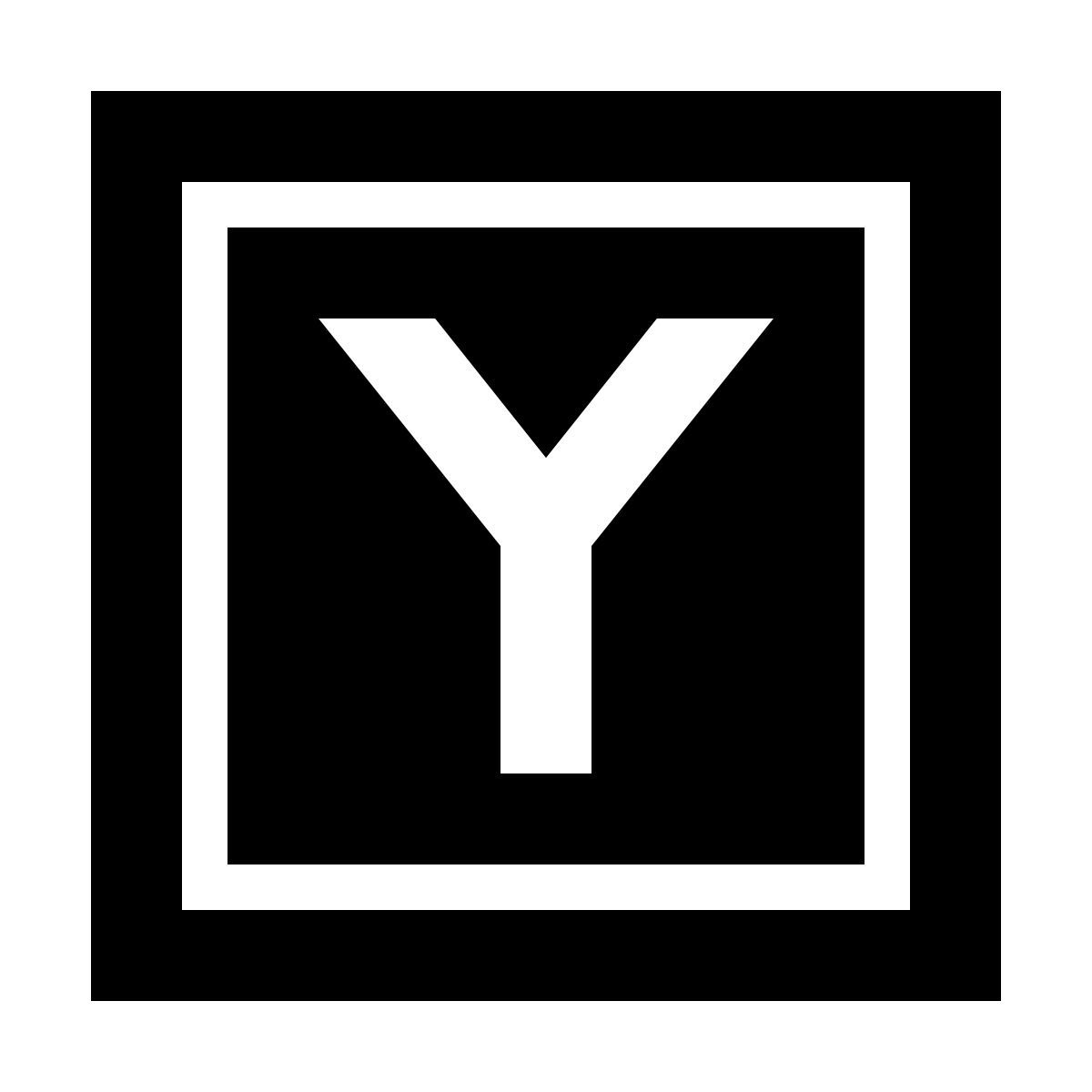 material filled style hacker news icon