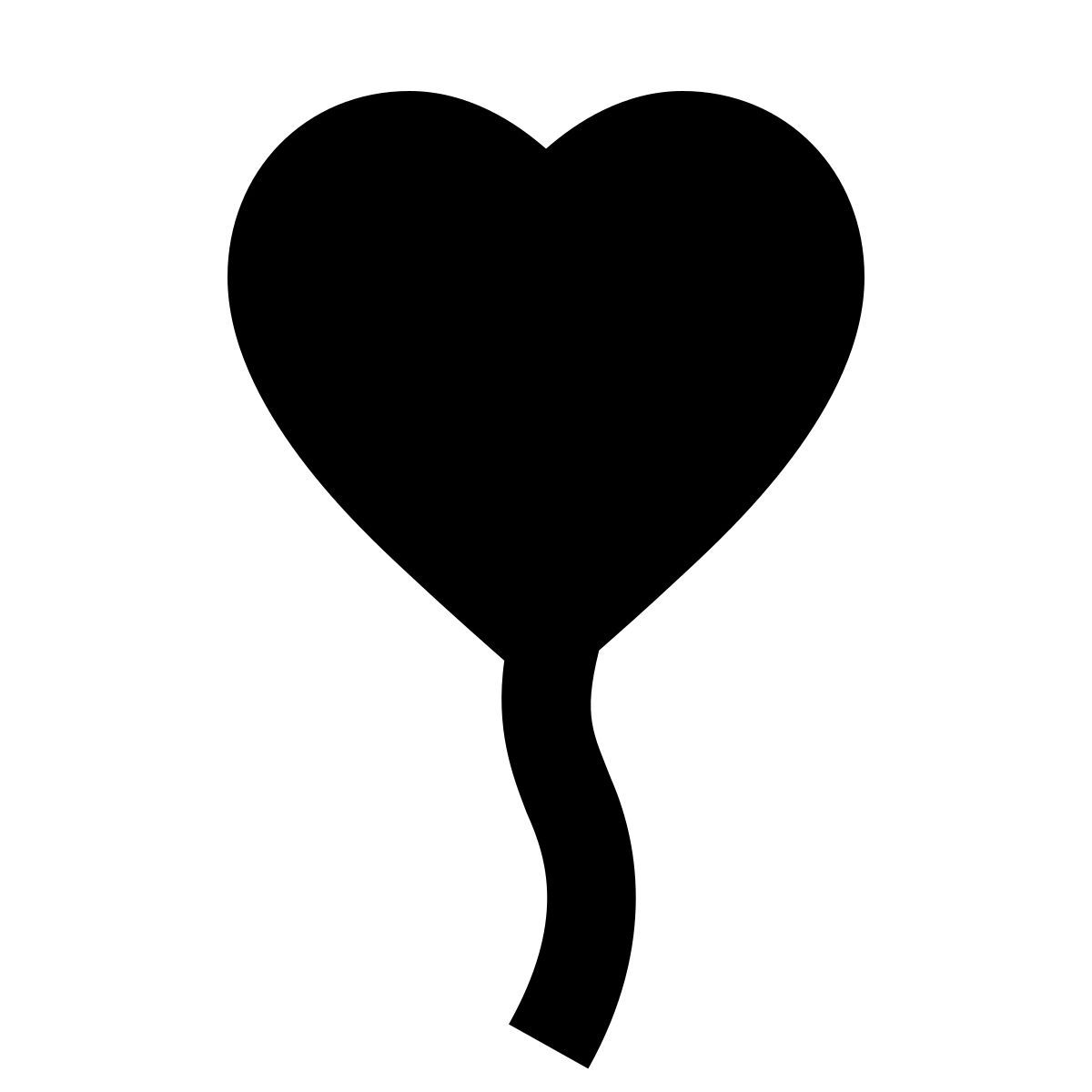 material filled style 心形气球 icon