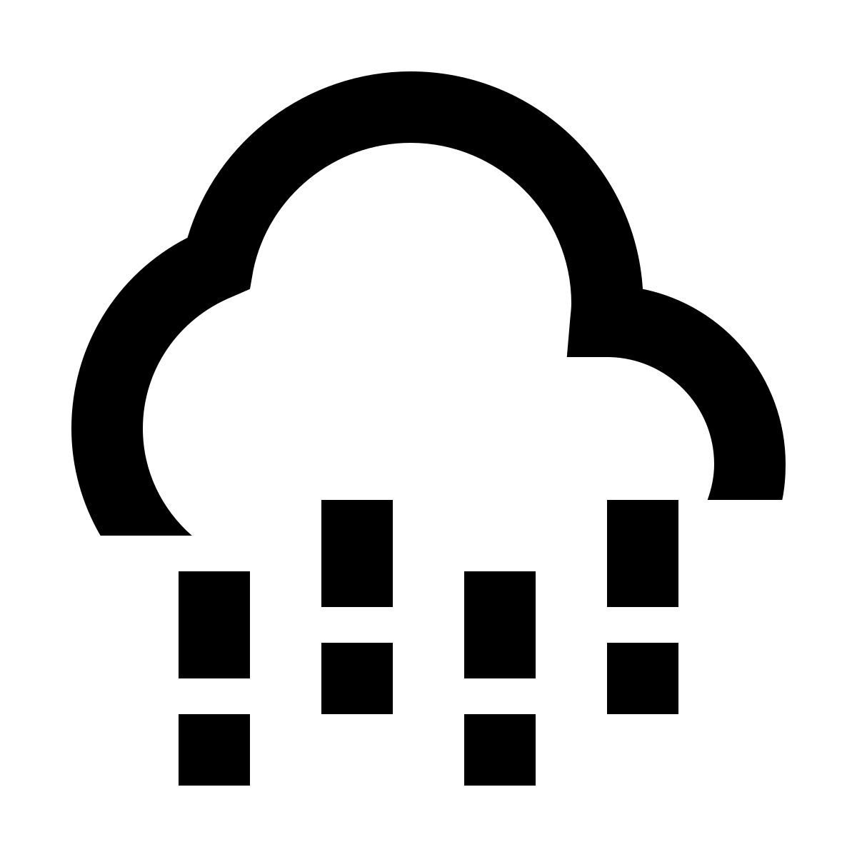 material filled style 倾盆大雨 icon