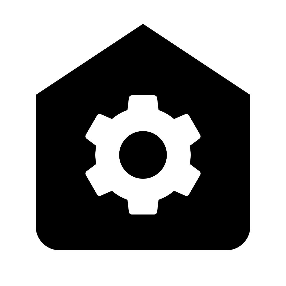 material filled style home automation icon
