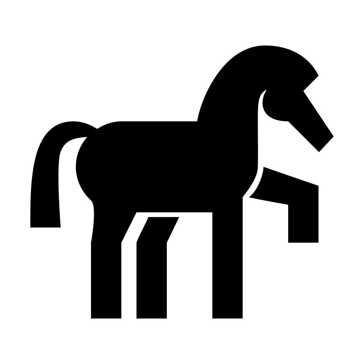 material filled style pferd icon