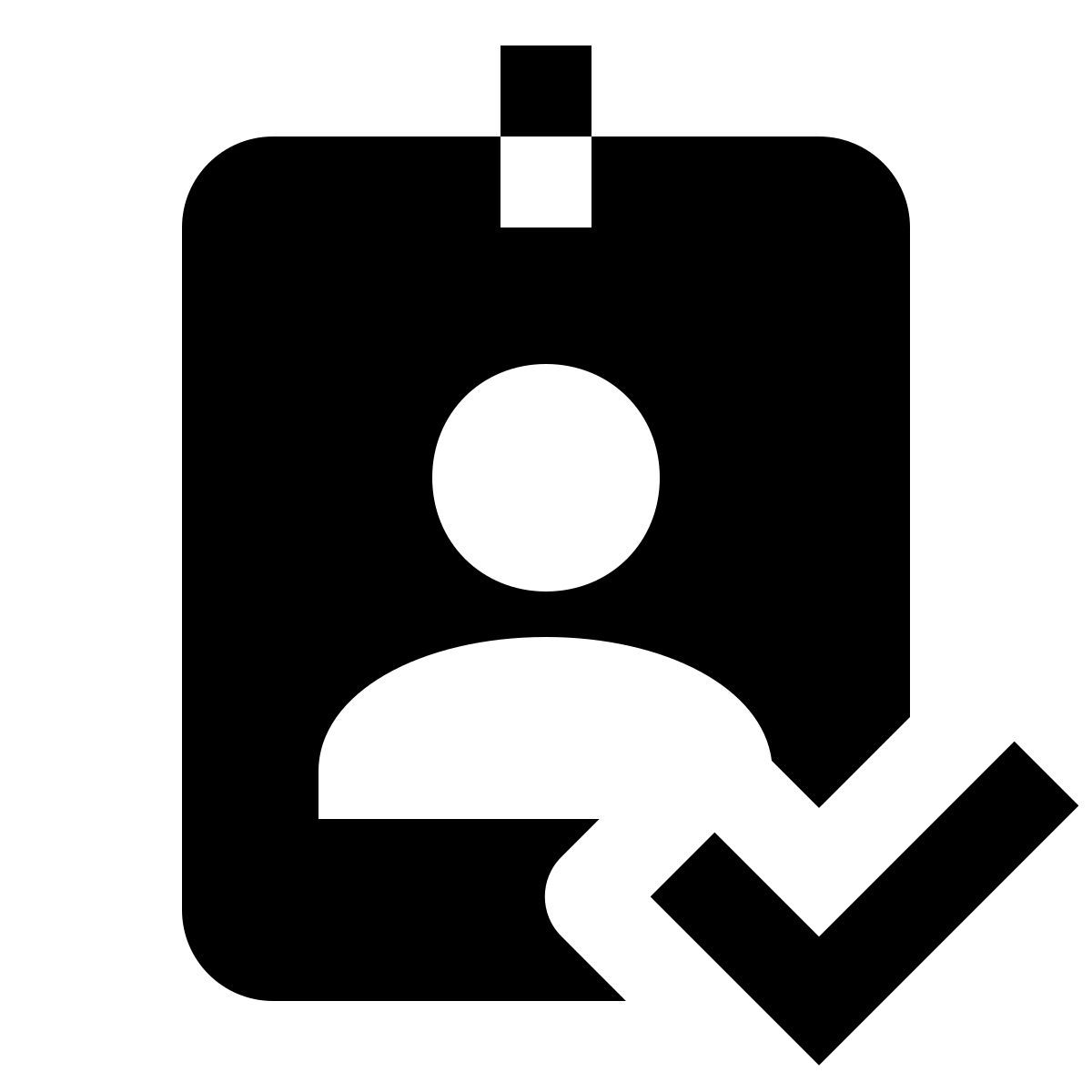 material filled style identité vérifiée icon