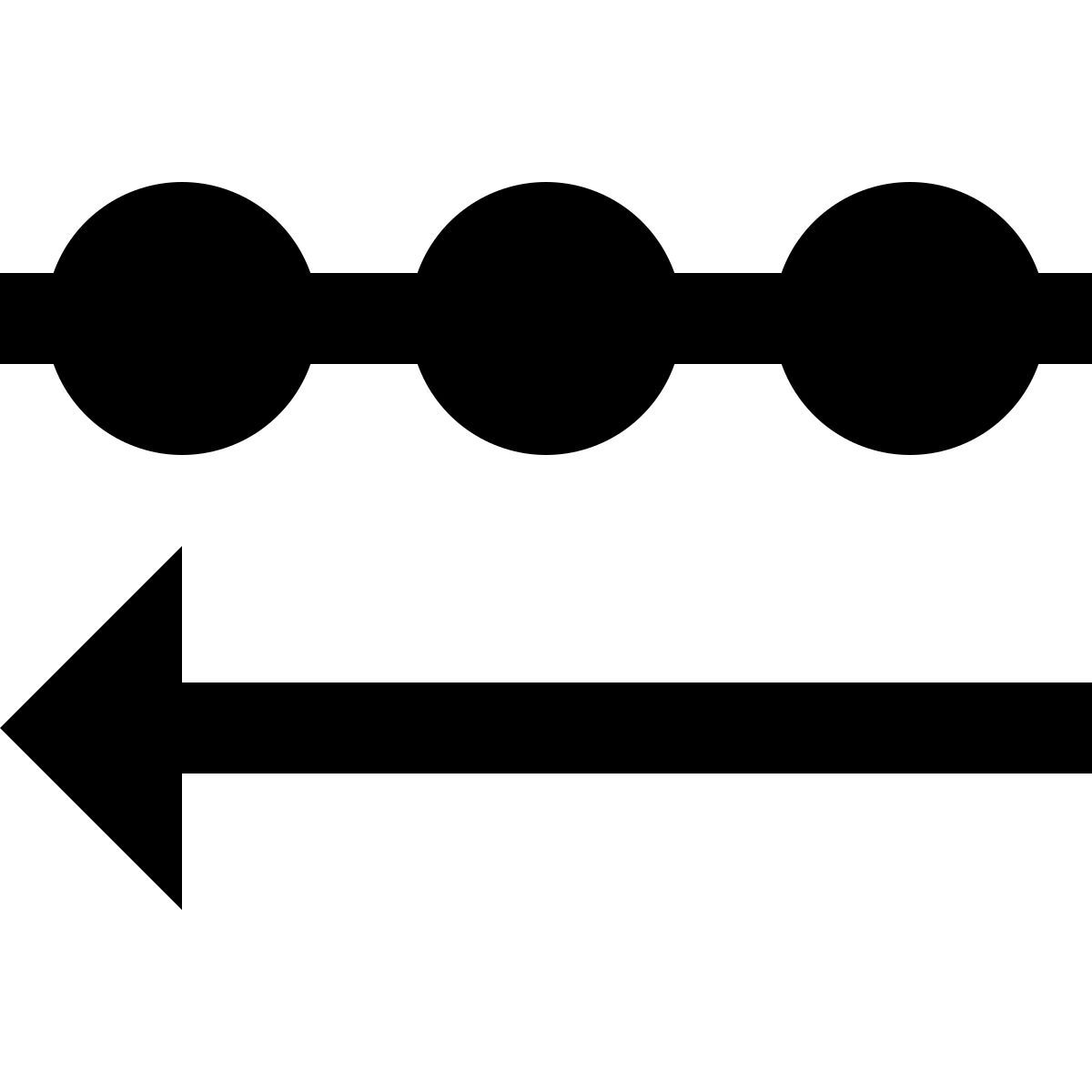 material filled style incoming data icon