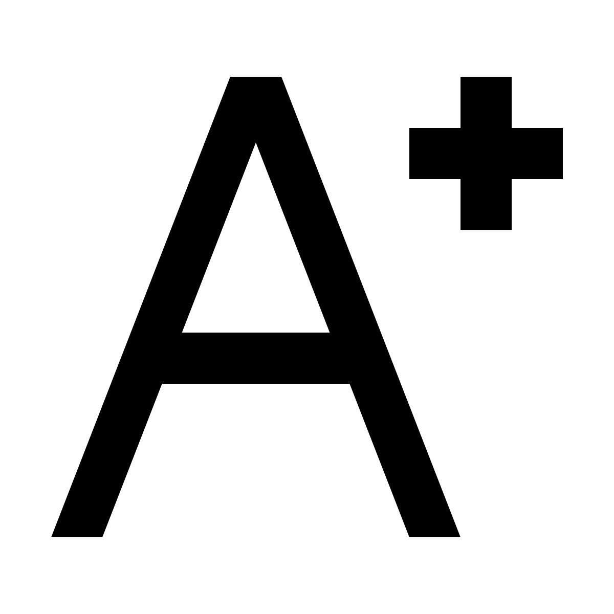 material filled style 글꼴 증가 icon