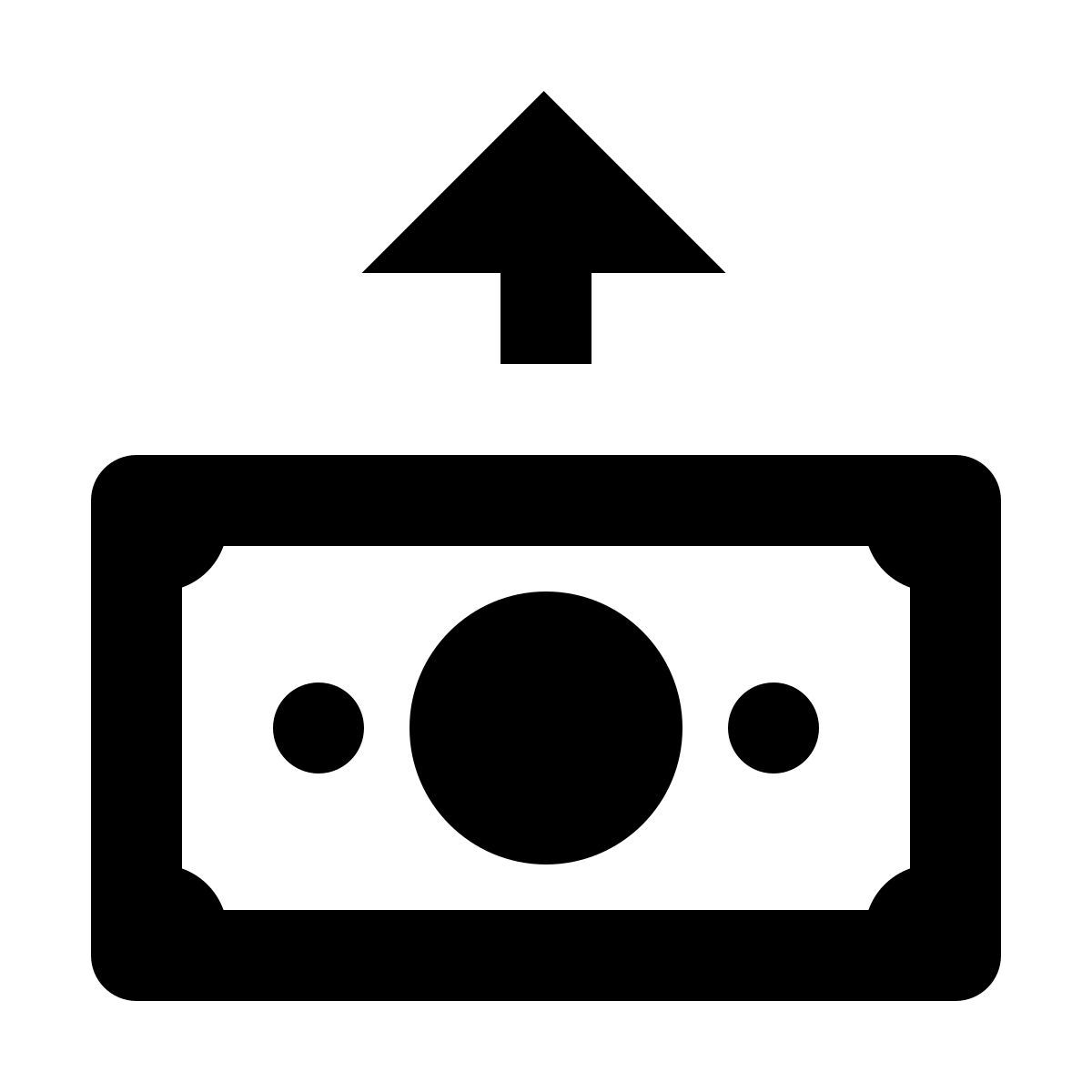 material filled style iniciar transferência de dinheiro icon