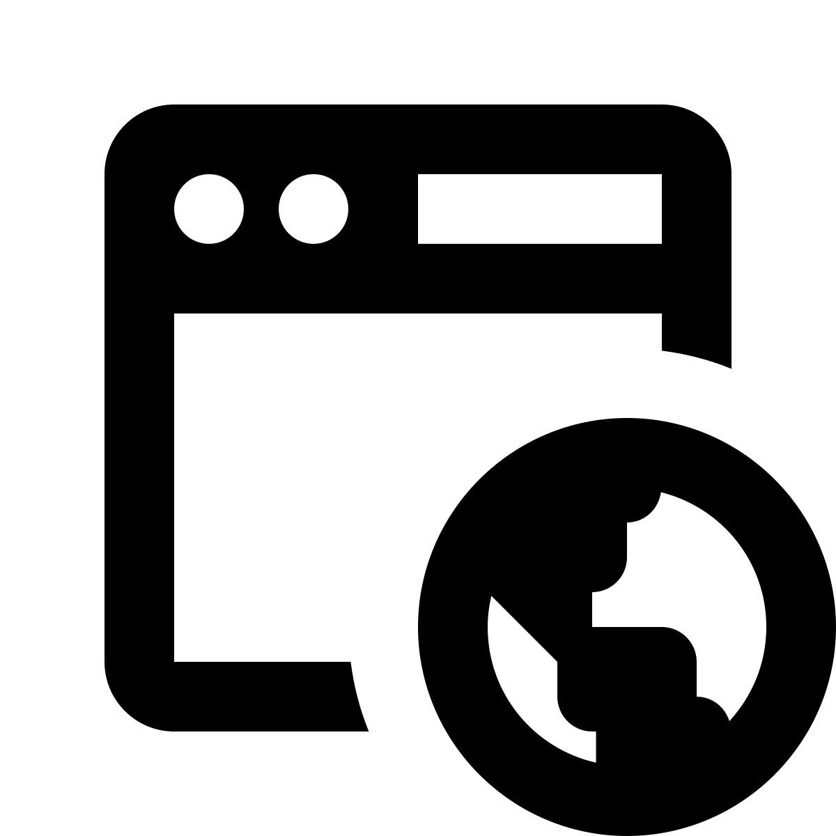 material filled style navigateur internet icon