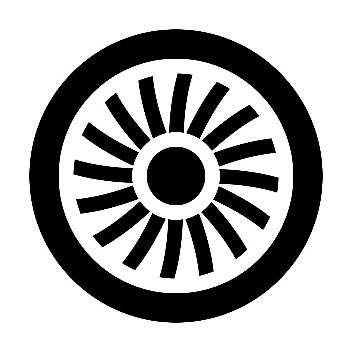 material filled style 제트 엔진 icon