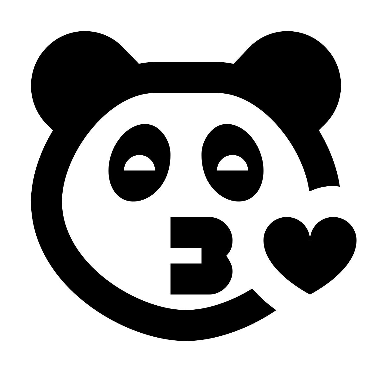 material filled style 키스 팬더 icon