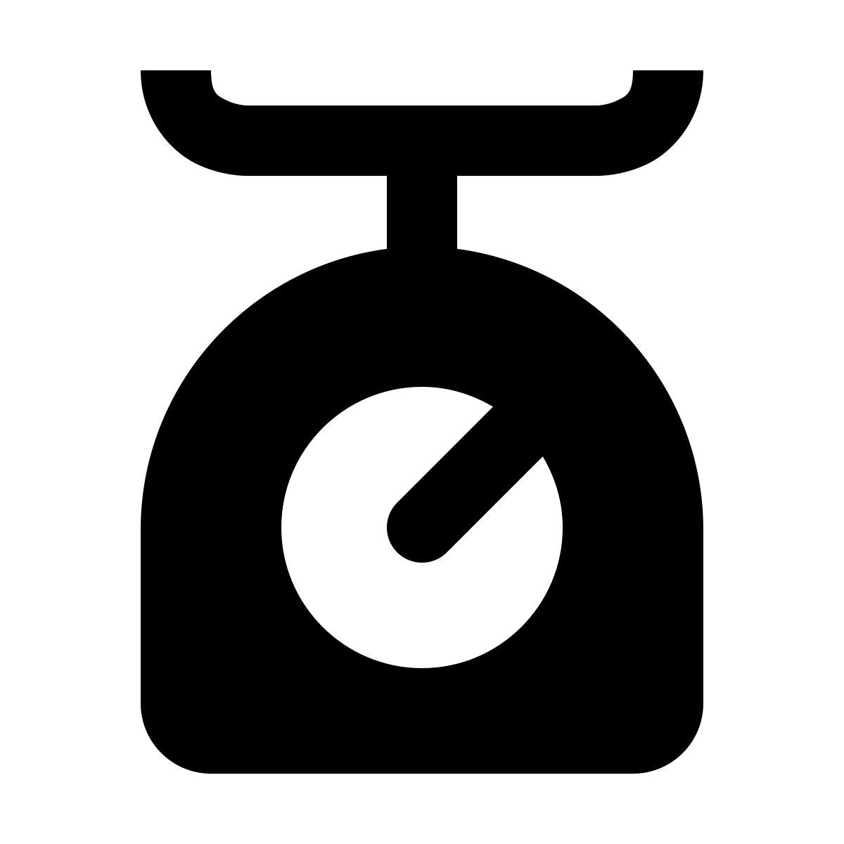 material filled style básculas de cocina icon