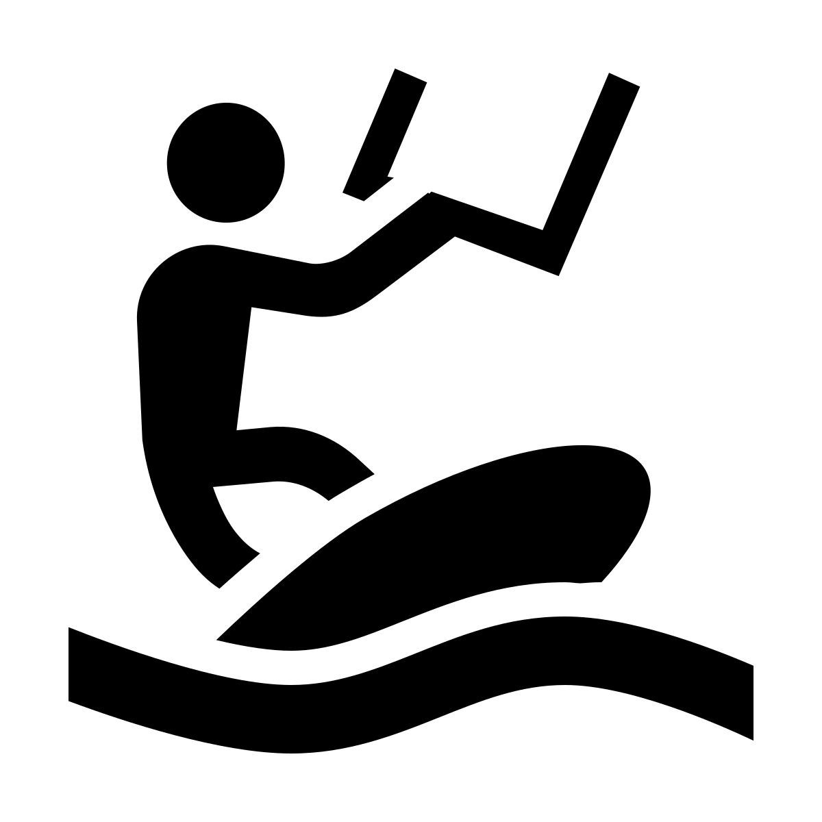 material filled style kitesurfing icon