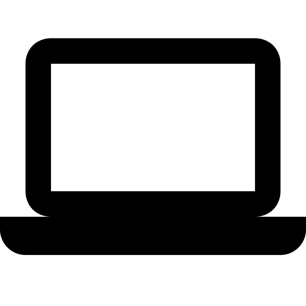 material filled style ordinateur portable icon