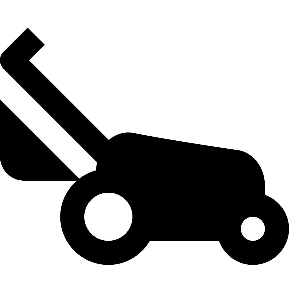 material filled style 잔디 깎는 기계 icon