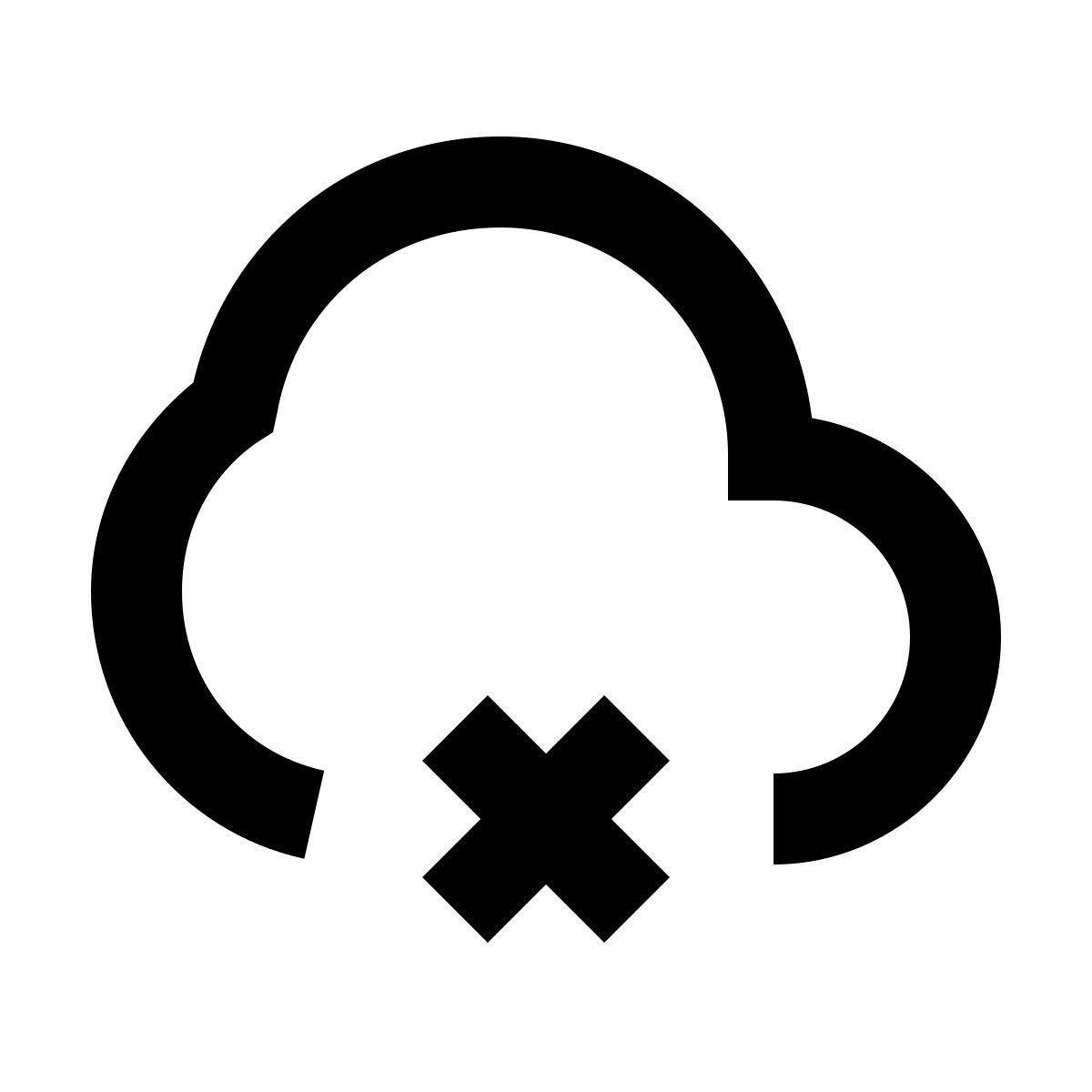 material filled style light snow icon