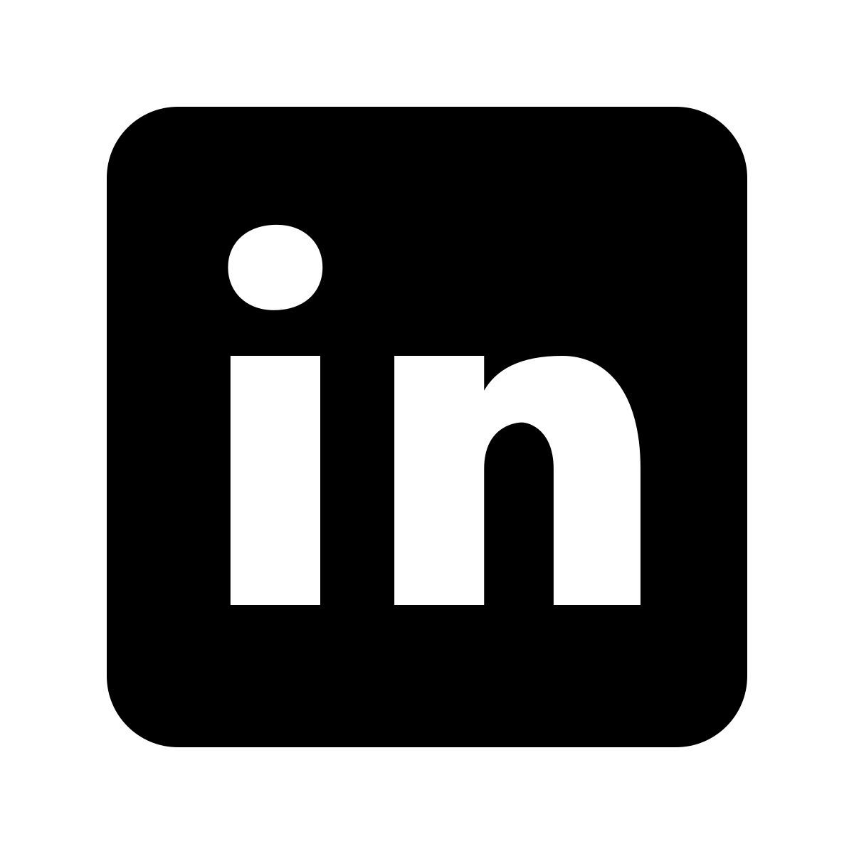 material filled style linkedin icon