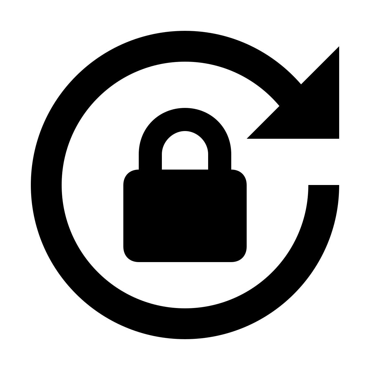 material filled style schloss orientierung icon