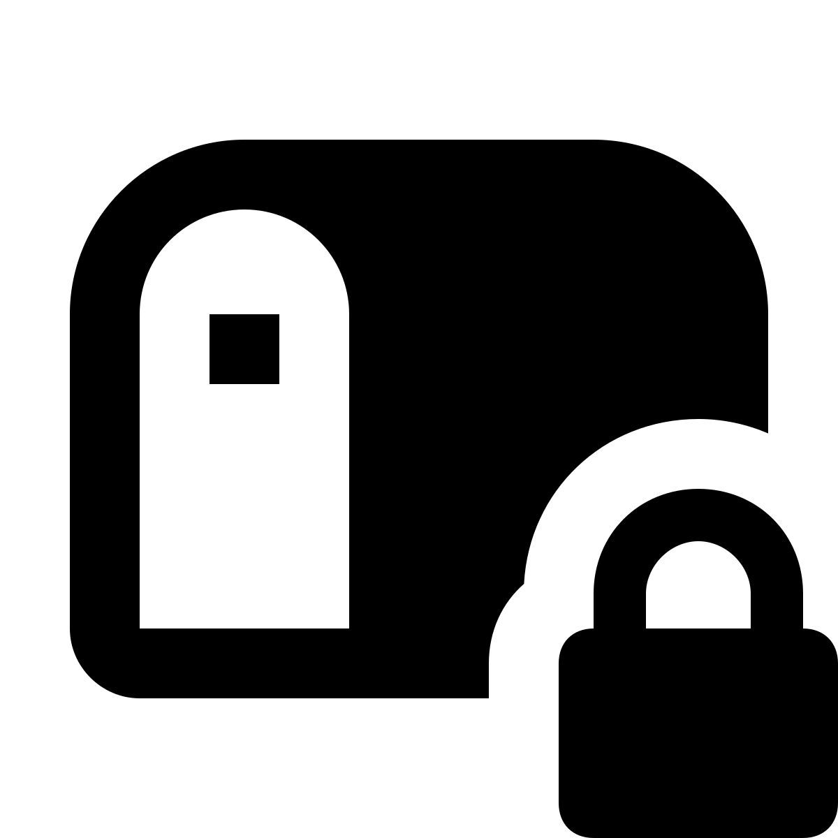 material filled style 邮箱锁 icon