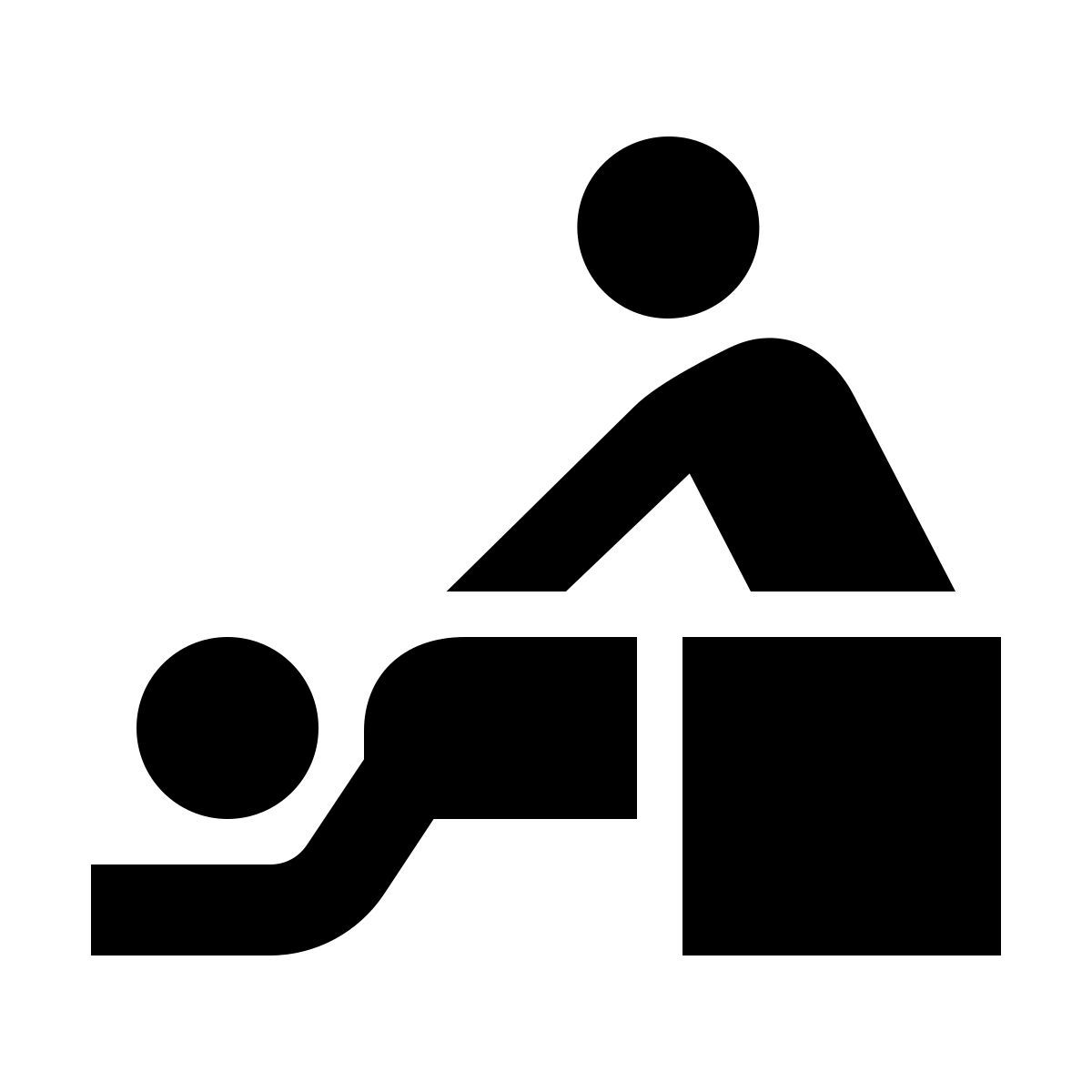 material filled style 마사지 icon