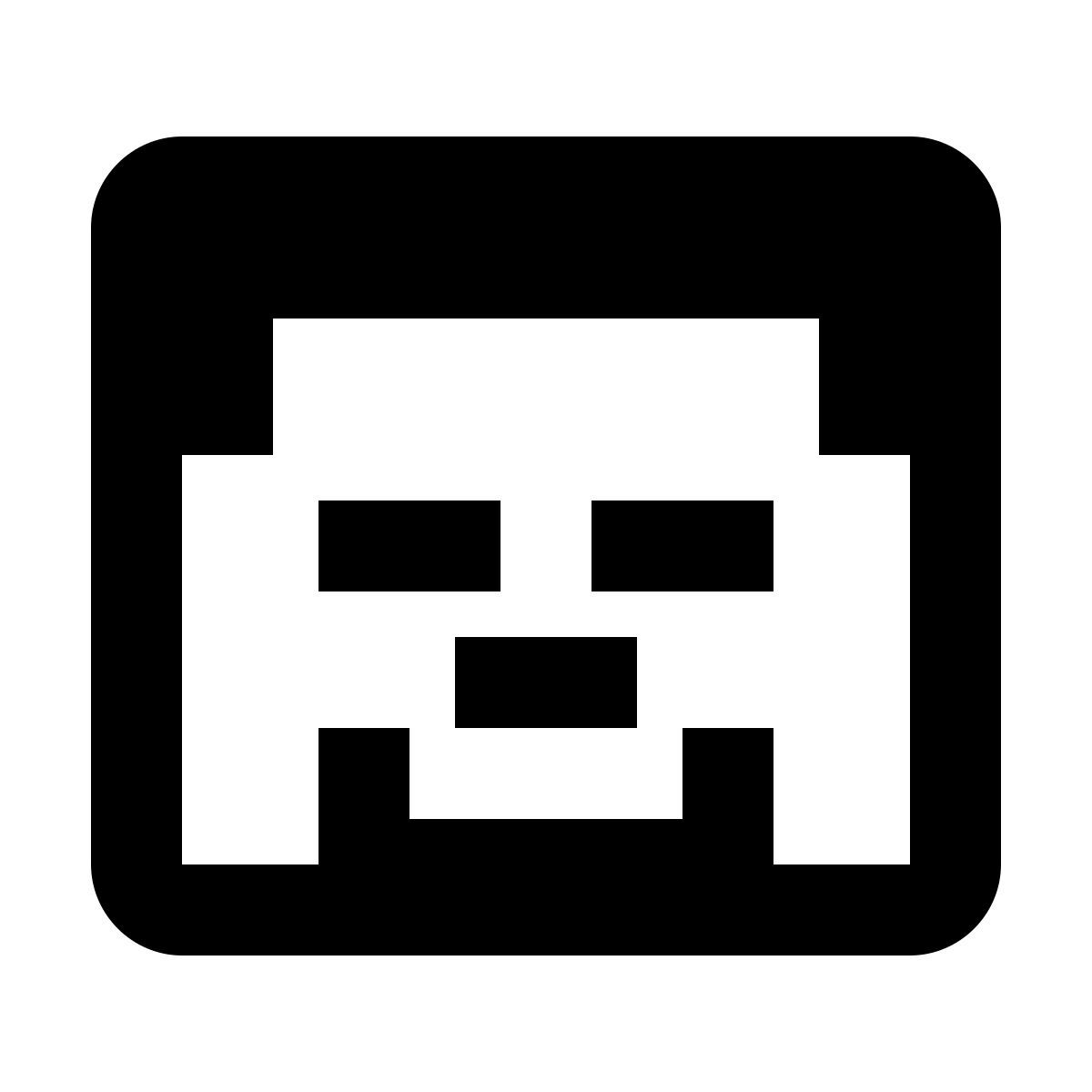 material filled style personaje principal de minecraft icon