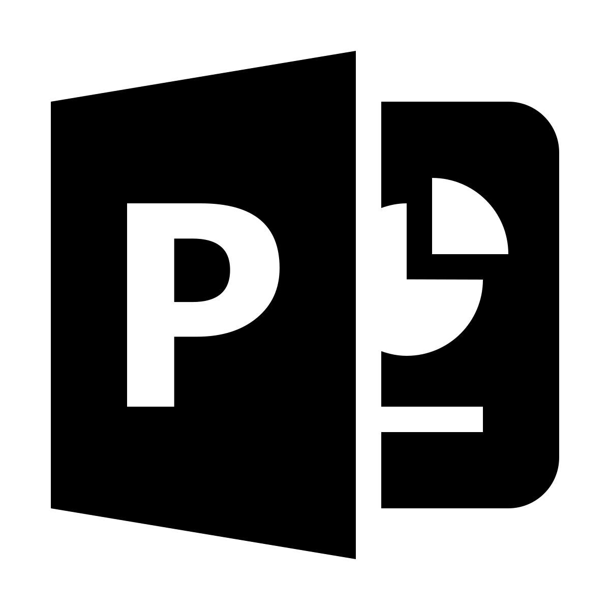 material filled style ms powerpoint icon