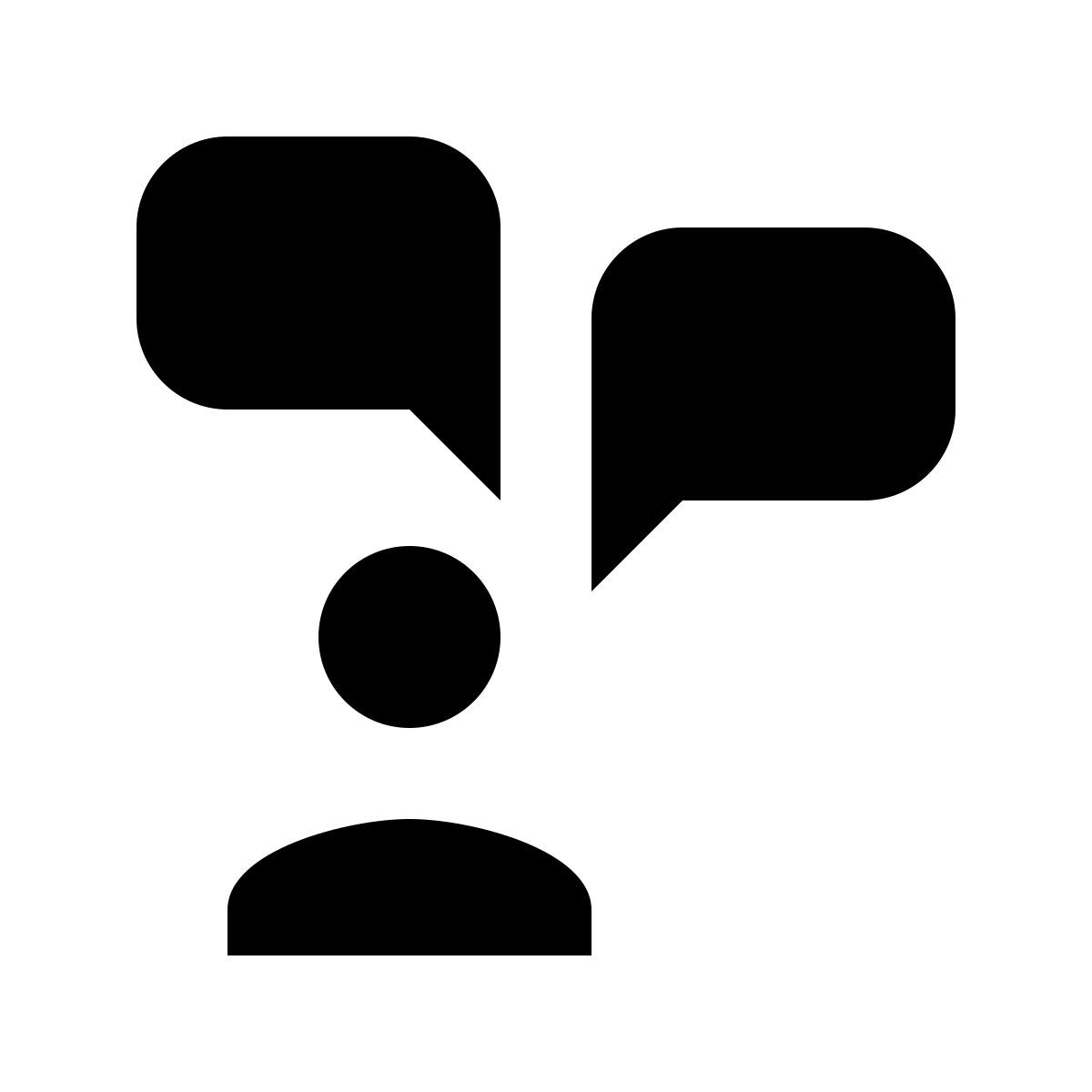 material filled style multiple messages icon