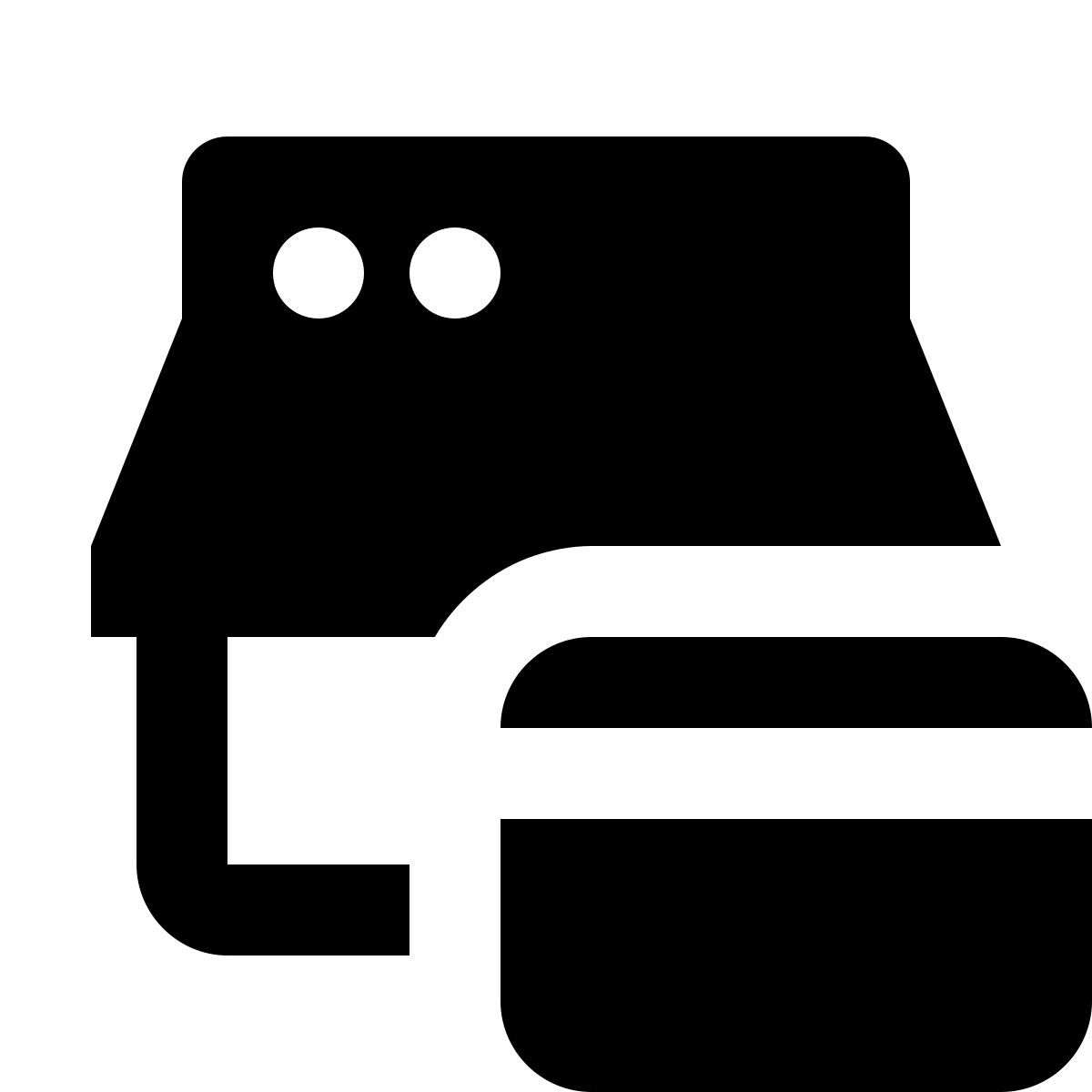 material filled style online shop card payment icon