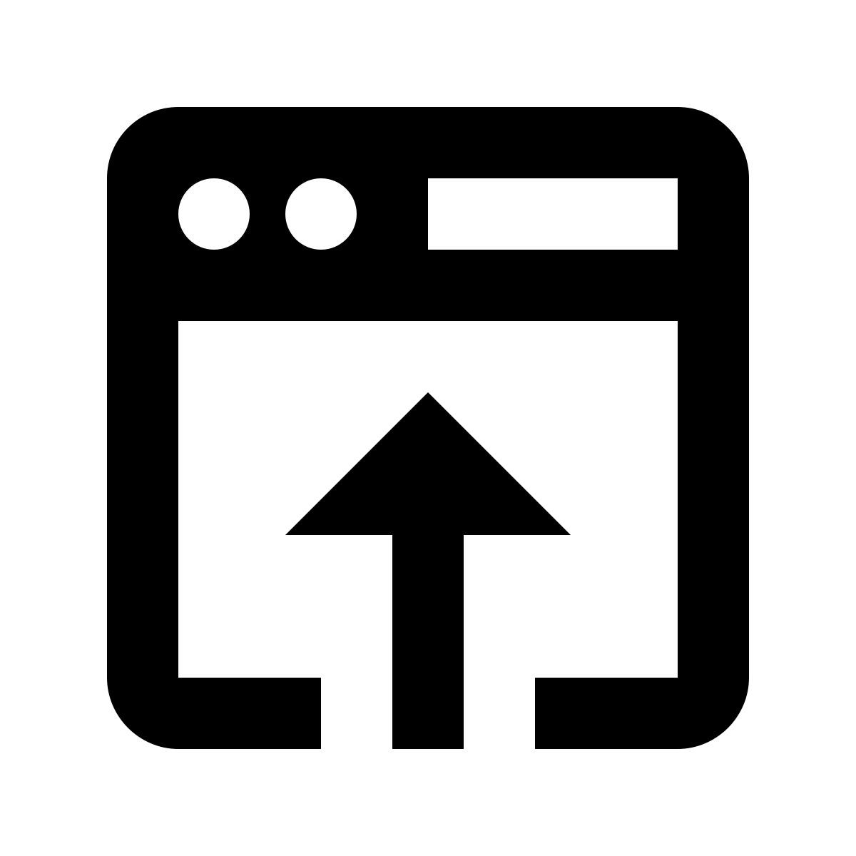 material filled style öffnen im browser icon